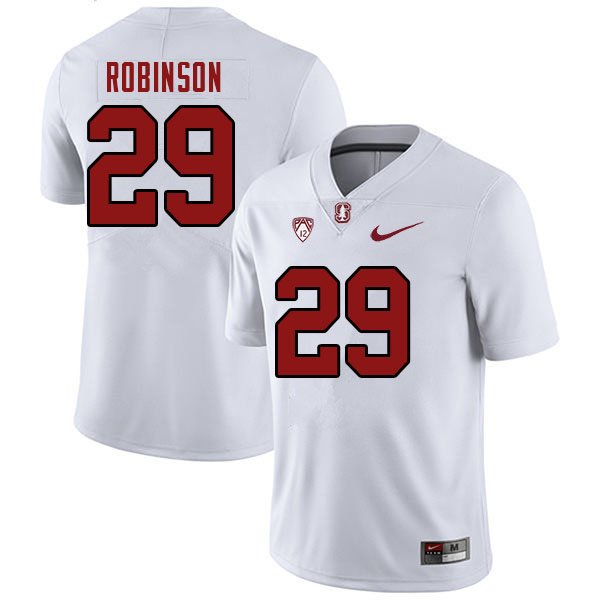 Men #29 Caleb Robinson Stanford Cardinal College Football Jerseys Sale-White